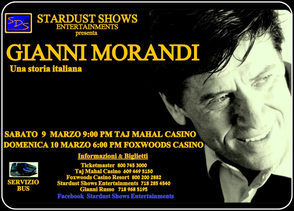 Gianni Morandi, 9th & 10th March 2013
